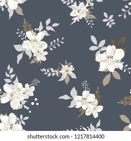 Seamless floral pattern. Flowers texture