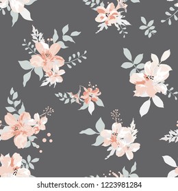 Seamless floral pattern. Flowers texture