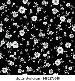Seamless floral pattern. Flowers texture
