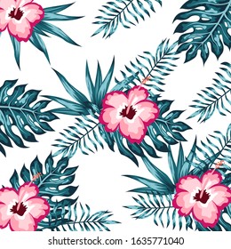 Seamless floral pattern. Flowers texture