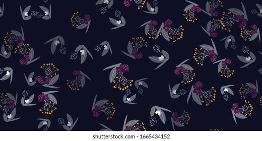 Seamless floral pattern. Flowers texture. Simplicity flower surface pattern design