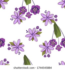 Patrón floral sin foco. Textura de flores. Diseño suave de la superficie floral de simplicidad.