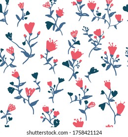 Nahtlose Blumenmuster. Blumenstruktur