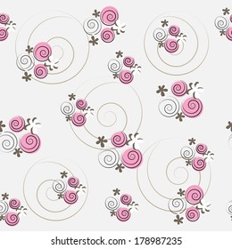 Seamless floral pattern. Flowers texture.