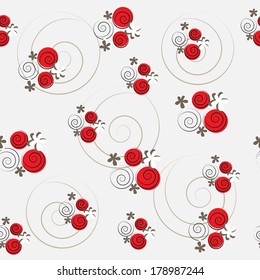 Seamless floral pattern. Flowers texture