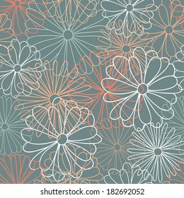 Seamless floral pattern. Flowers texture. Texture can be used for printing onto fabric and paper or scrap booking.