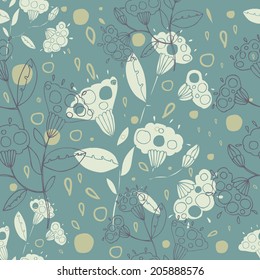 Seamless floral pattern. Flowers texture. 