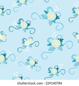 Seamless floral pattern. Flowers texture. 