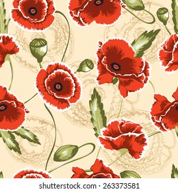Seamless floral pattern. Flowers texture.