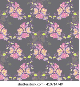 Seamless floral pattern. Flowers texture. Vector illustration.