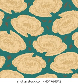 Seamless floral pattern. Flowers texture.