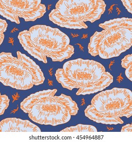 Seamless floral pattern. Flowers texture.