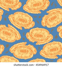 Seamless floral pattern. Flowers texture.