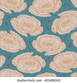 Seamless floral pattern. Flowers texture.