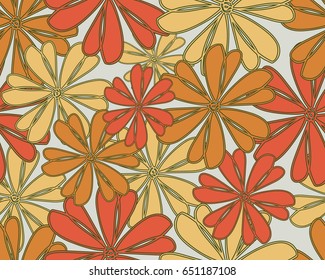 Seamless floral pattern. Flowers texture.