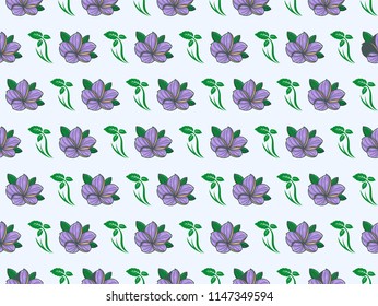 Seamless floral pattern with flowers vector illustration