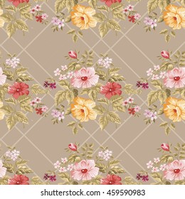 Seamless floral pattern with flowers Vector Illustration EPS8