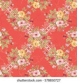 Seamless floral pattern with flowers Vector Illustration EPS8