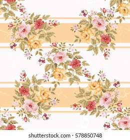 Seamless floral pattern with flowers Vector Illustration EPS8