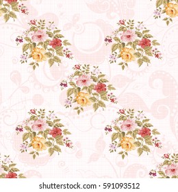 Seamless floral pattern with flowers Vector Illustration EPS8
