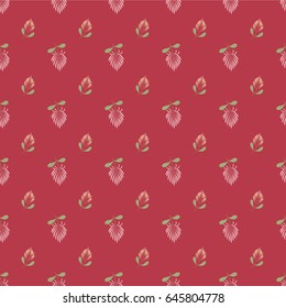 Seamless floral pattern with flowers. Vector illustration.