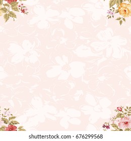 Seamless floral pattern with flowers Vector Illustration EPS8