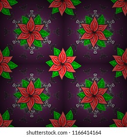 Seamless floral pattern with flowers, watercolor. Vector pattern. Nice Floral pattern in the small flower.