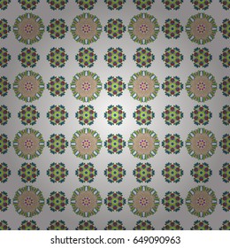 Seamless floral pattern with flowers, watercolor. Vector flower illustration. Seamless pattern with floral motif.