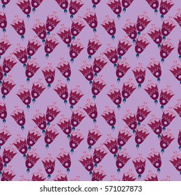 Seamless floral pattern with flowers.Vector illustration.