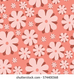 Seamless floral pattern with flowers.Vector illustration.