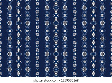 Seamless floral pattern folk colorful flowers and leaves. Flower embroidery. Talavera pattern.  Indian patchwork. Turkish ornament.  Spanish  ethnic background. Mediterranean seamless  wallpaper.