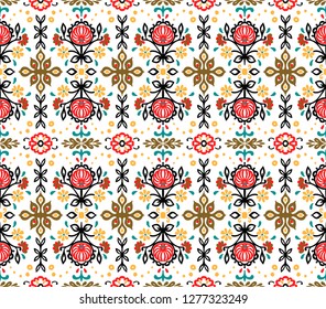 Seamless Mughal Motif Bunch Pattern Background Stock Vector (Royalty ...