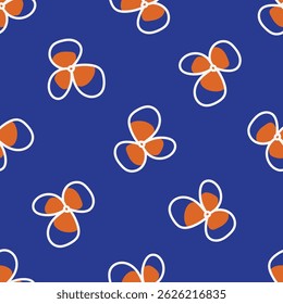 Padrão floral sem emenda, impressão sutil de pequenas plantas com um motivo rústico. Design botânico bonito, fundo romântico: flores desenhadas à mão pequenas, folhas, buquês em um campo verde. Vetor.
