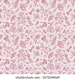 Seamless floral pattern. Gentle, spring floral background.