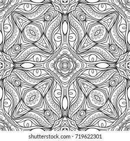 Seamless floral pattern. Geometric abstract pattern. 