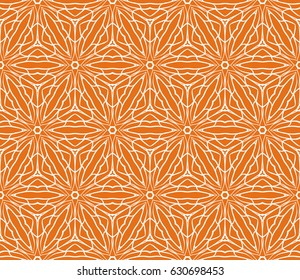 seamless floral pattern with geometric texture. Ornament for interior design, greeting cards, birthday or wedding invitations, fabric print.