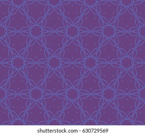 seamless floral pattern with geometric texture. Ornament for interior design, greeting cards, birthday or wedding invitations, fabric print.