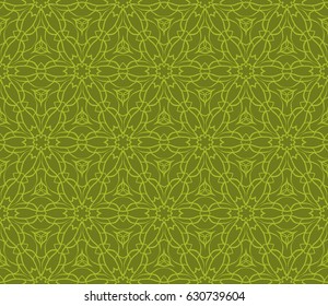 seamless floral pattern with geometric texture. Ornament for interior design, greeting cards, birthday or wedding invitations, fabric print.