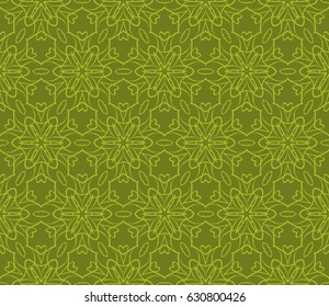 seamless floral pattern with geometric texture. Ornament for interior design, greeting cards, birthday or wedding invitations, fabric print.