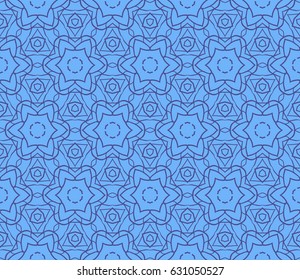 seamless floral pattern with geometric texture. Ornament for interior design, greeting cards, birthday or wedding invitations, fabric print.