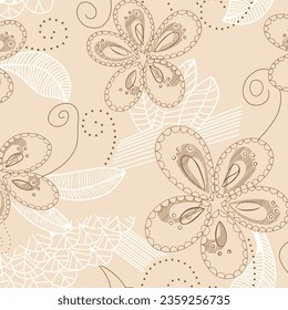 seamless floral pattern graphic art work.