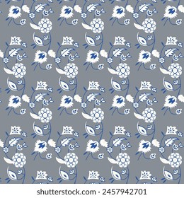 seamless floral pattern graphic art work design.