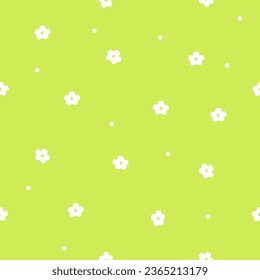 Patrón floral sin soldadura, fondo verde, textura