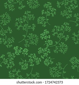 Patrón floral sin foco. hierba verde. Perfecto para tela, textil, envoltura, papel pintado. Vector, eps 10.