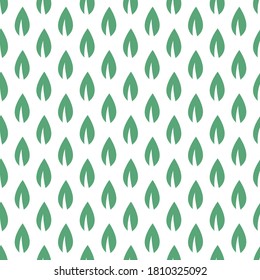Patrón floral sin foco. El verde deja textura sobre fondo blanco. La silueta plana es un adorno sencillo.  Fondo ecológico natural. 
