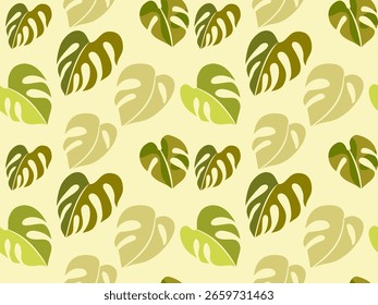 Nahtloses Blumenmuster mit grünen Blättern und Naturelementen für Dekoration und Design Handgezeichnete tropische Blumen nahtloses Muster mit Blumen für Stoff, Textil, Kleidung, Umschlagpapier, Abdeckungen