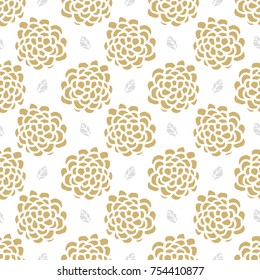 Seamless floral pattern Hand Drawing.