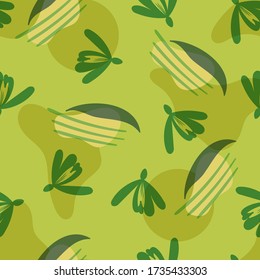 seamless floral pattern with hand drawn snowdrops flowers. creative floral designs for fabric, wrapping, wallpaper, textile, apparel. vector illustration