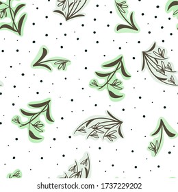 seamless floral pattern with hand drawn snowdrops flowers. creative floral designs for fabric, wrapping, wallpaper, textile, apparel. vector illustration