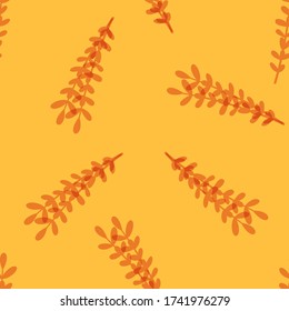 seamless floral pattern with hand drawn eucalyptus. creative floral designs for fabric, wrapping, wallpaper, textile, apparel. vector illustration